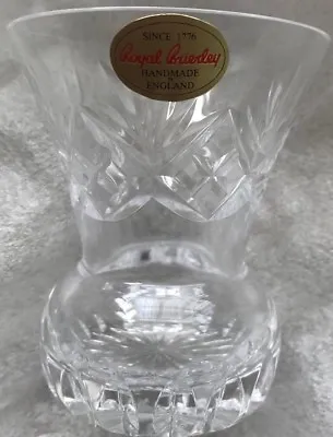 Buy Small Royal Brierley Crystal Vase • 4.99£