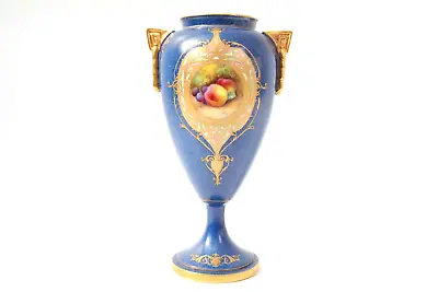 Buy Royal Worcester Vase Fruit By G Moseley Art Deco Circa 1919 • 300£