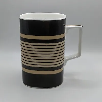 Buy Laura Ashley Mug - Grey Stripe Square Mug - Please Read • 6.99£
