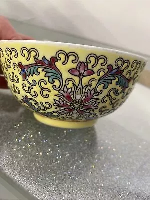 Buy Yellow Decorated Hand Painted Rice Bowl Made In China • 10£
