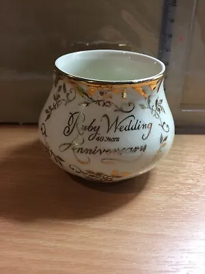 Buy Arthur Wood Vintage Pottery Ruby Wedding Pot 5950 Chatsworth • 10£