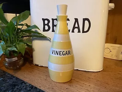 Buy TG Green Vintage Cornishware Sunlit Yellow Vinegar Bottle With Stopper • 60£