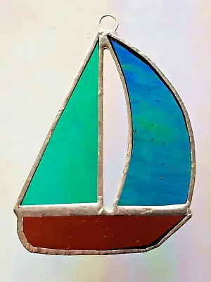 Buy YACHT Stained Glass Suncatcher Boat Window Hanging Sailing Racing Sport Fishing  • 11.95£