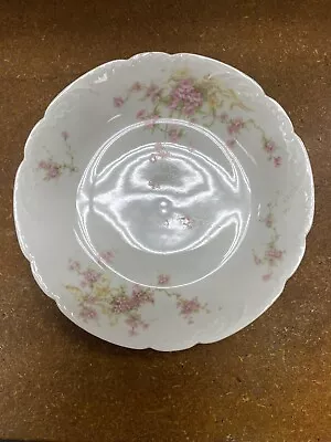 Buy Theodore Haviland Limoges Schleiger 155c Pink Flowers Coupe Soup Bowl • 13.45£