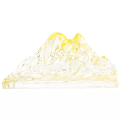 Buy Crystal Snow Mountain Glass Figurine Collectible Miniature Ornament For Home • 11.28£