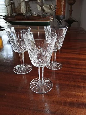 Buy 3 Waterford Crystal Glass Lismore Claret Stems • 62.59£