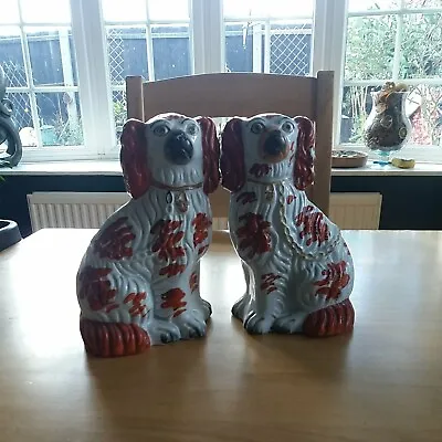 Buy Vintage Staffordshire Pottery Dogs. • 8.99£