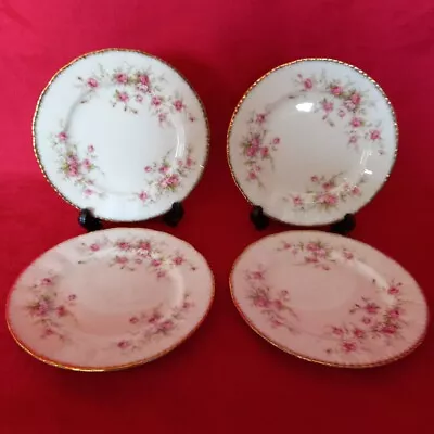 Buy Stunning Paragon Victoriana Rose, Set Of Four Tea Plates • 9.99£