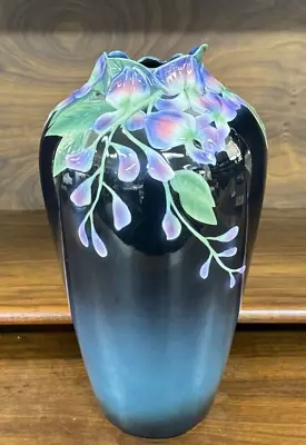 Buy Franz Collection Fine Porcelain Large 12  Wisteria Floral Vase, Model XP1817 • 143.21£