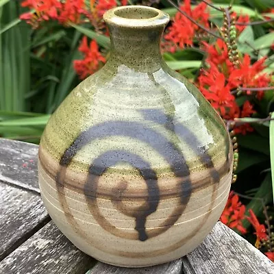 Buy Vintage MOFFAT Studio Pottery Vase, W/ Spiral Design By Gerard T Lyons •Scotland • 24£