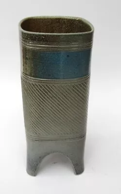 Buy Ruth King, British Studio Pottery Salt Glazed Footed Vessel, C1990 • 280£