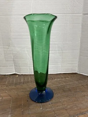 Buy Vintage Orrefors Tall Green & Blue  Vase • 24.07£