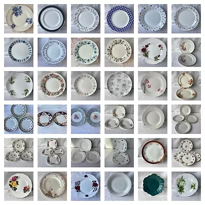Buy Choice Of Pretty Vintage China Plates - All Sizes Dinner / Dessert & Tea Plates • 0.99£