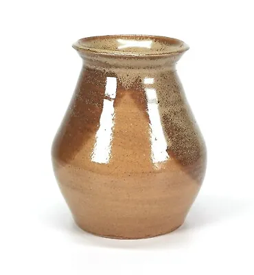 Buy Studio Pottery Vase With Ash & Granite Glaze Incised Mark • 22£