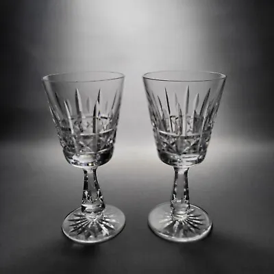 Buy 2x WATERFORD IRISH CRYSTAL KYLEMORE PATTERN 15 Cm 6  WINE GLASSES  • 26.90£