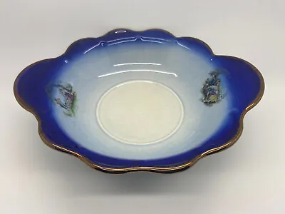 Buy KLM Staffordshire Pottery Bowl - Courting Couple - Cobalt Blue - Fair Lady  • 18£