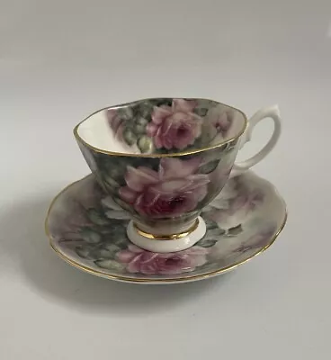 Buy Vintage Royale Garden Staffordshire Rose Blossom Bone China Tea Cup And Saucer • 1.04£