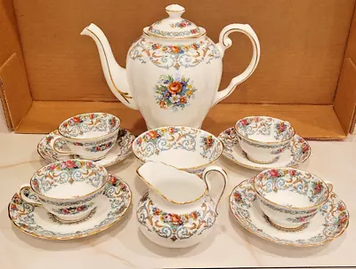 Buy 10 Pieces Tuscan Orleans English Fine Bone China Teacups Teapot Saucers Creamer • 189.01£