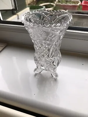 Buy Bohemian  Crystal Glass Vase • 6.99£