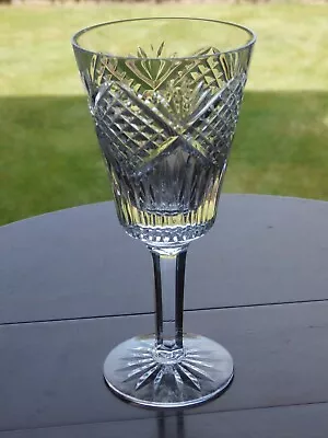 Buy Irish Tyrone Crystal Dungannon / Slieve Donard Wine Glass  - Ex Cond - Stamped • 12.99£