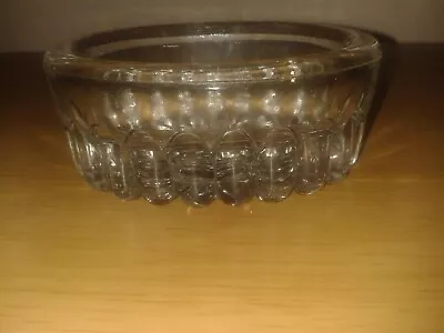 Buy Vintage 90's Small Oval Glass Trinket Pot. (C31) • 3.99£