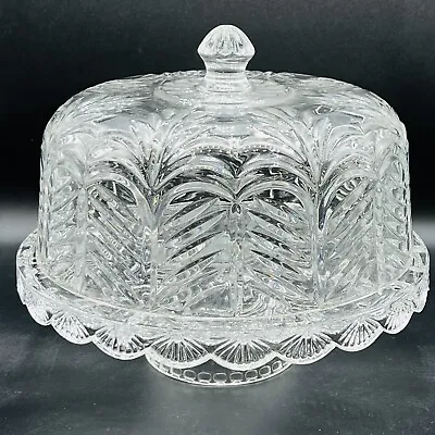 Buy Crystal Clear Industries Portico Footed Pedestal Cake Stand W Dome (Convertible) • 82.71£