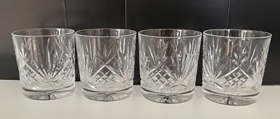 Buy Royal Scot Edinburgh Cut Crystal 4 Small Whisky Glasses 3'' High FREE Delivery • 29.99£