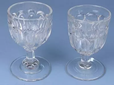 Buy 2 Antique Victorian Rummer Glasses, One With Registered Numbers For 1855 • 25£
