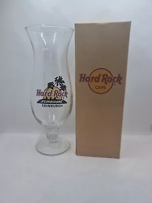 Buy Hard Rock Cafe Hurricane Glass Edinburgh - Collectable Glassware Home Bar BOXED! • 14.99£