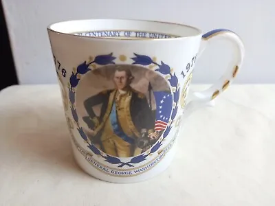 Buy Bi Centenary USA 1776-1976 200 Years General Washington Aynsley Mug England • 8.49£