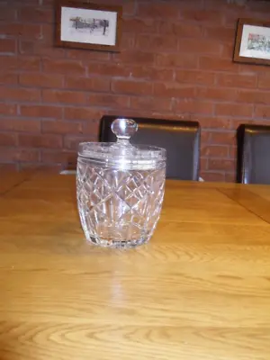 Buy Amazing, Vintage Lead Crystal, Cut Glass Storage Jar. 19cm Tall Incl Lid • 8£