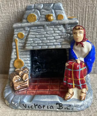 Buy Vintage Manor Ware Ceramic Fireplace Misc Holder Trinket Figure Victoria B.C. • 19.21£