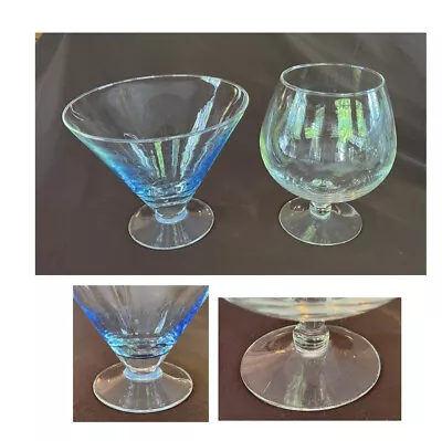 Buy VINTAGE Glass Serving Bowls 8  Tall 2-Piece Set • 25.46£