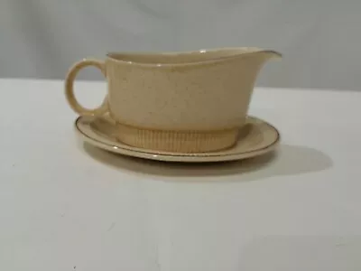 Buy Vintage Poole Pottery Broadstone Gravy Boat And Saucer • 23£