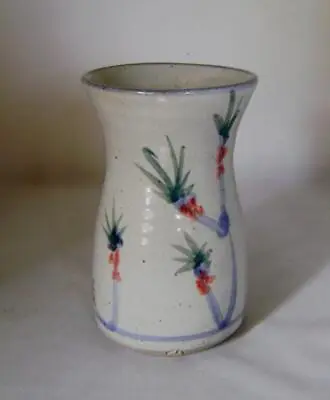 Buy Beautiful Studio Pottery Stoneware Vase: Hand Thrown: Seal Mark • 10£