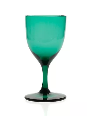 Buy William IV / Victorian Antique Bristol Green Wine Drinking Glass C1835-45 • 44.99£