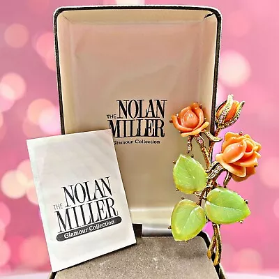 Buy Nolan Miller ANN MARGRET Vintage Brooch Diamond Rose Collectible Jewelry Pin NEW • 114.13£
