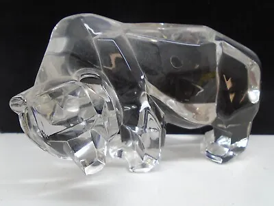 Buy Vintage Baccarat Lead Glass Crystal Bear Figurine • 12.50£