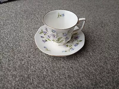 Buy Queens Rosina Bone China Cup & Saucer Bluebells • 6£
