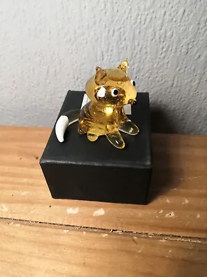 Buy Coloured Glass Fox Ornament Boxed • 8£