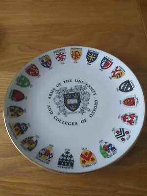 Buy Cotswold China 'Arms Of The University & Colleges Of Oxford' Collectors Plate • 11.99£