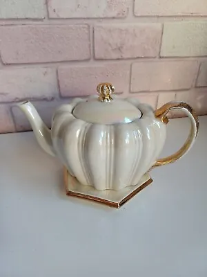 Buy HJ Wood Vintage Teapot And Stand Lustre Ware Pearlescent • 50£