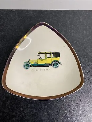 Buy Rolls Royce Sandland Ware Staffordshire England Triangular Dish Vintage Retro • 9.99£