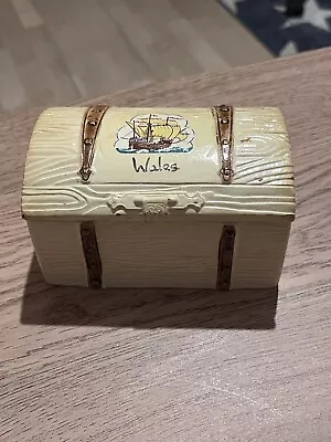 Buy ManorWare Wales Trinket Souvenir Box Chest  Memorabilia Vintage Collectable • 1.50£
