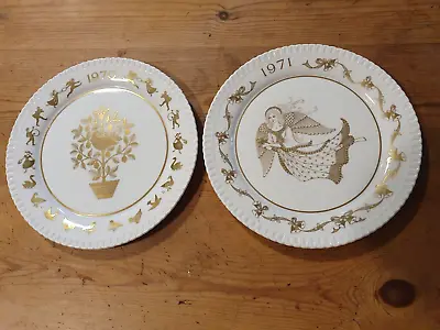 Buy Spode Copeland Bone China Christmas Plates 1970 And 1971 Christmas Carols • 8£
