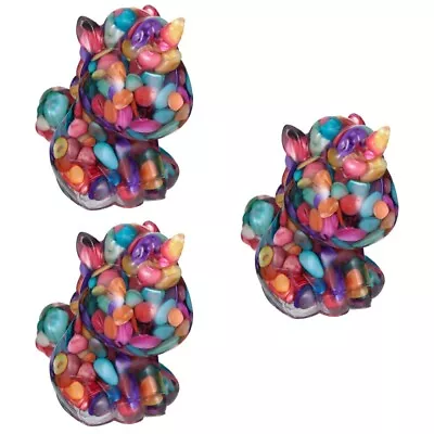 Buy 3 PCS Crystal Gravel Ornaments Mini Figures Home Animal • 23.95£