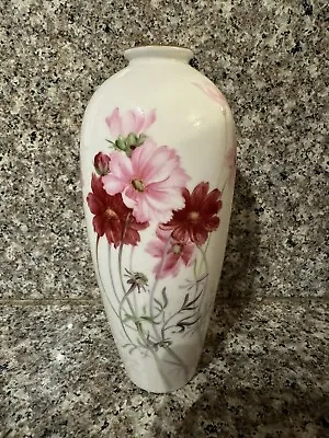 Buy Vintage Noritake Bone China Nippon Toki Kaisha Floral Vase Signed Pink White • 31.30£