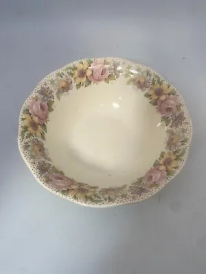 Buy Wedgwood  England Newport Wide Dish Bowl Pastel Floral Border 8.7 X4  #RA • 2.99£