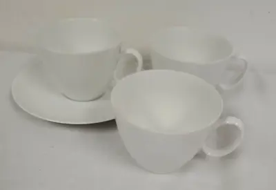 Buy Thomas Germany Solid  White Porcelain Cups And Saucer 4 Pcs • 23.93£