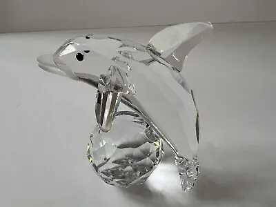 Buy Cut Glass Dolphin Free Standing Immaculate Ornament Figure • 3.99£